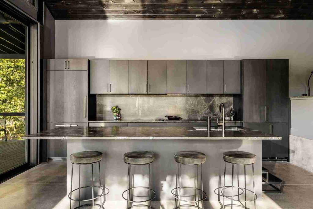Custom Home Kitchen Island Saddle Way