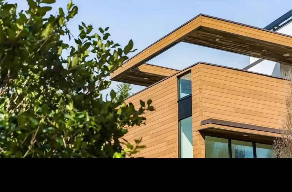 Front elevation of modern home at 238 Olympic Pl, Decatur, GA
